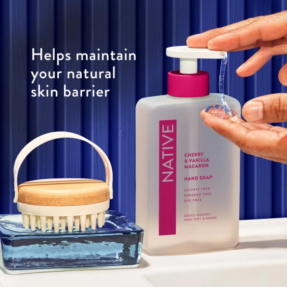 Native Hand Soap Coconut & Vanilla bottle showing tropical aroma and sulfate-free formula
