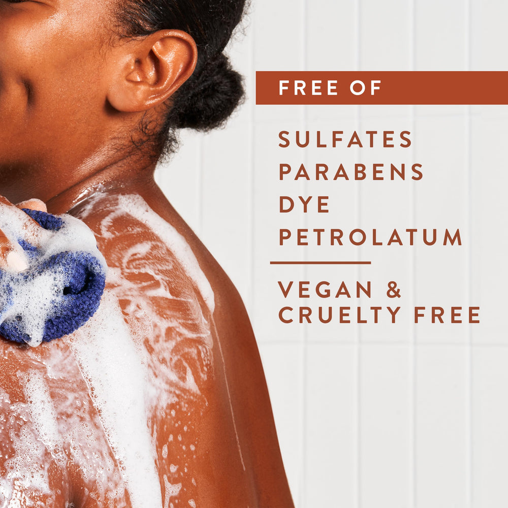Native dye-free packaging focus with natural fragrances for a clean shower experience