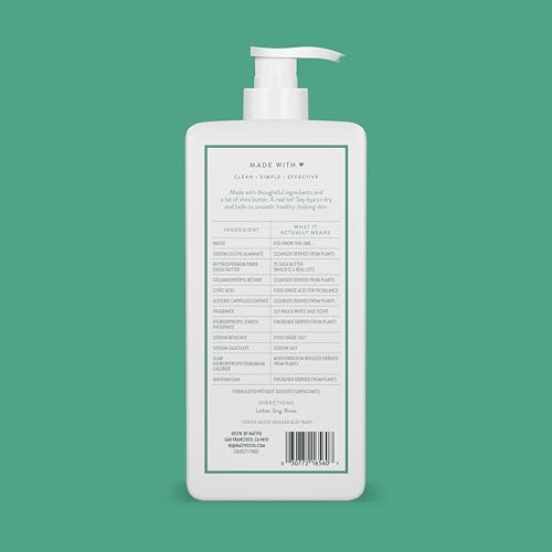 Native label close-up featuring Lily Milk and White Sage, highlighting natural ingredients.