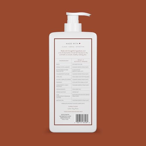 Native body wash with shea butter infusion during routine cleanse
