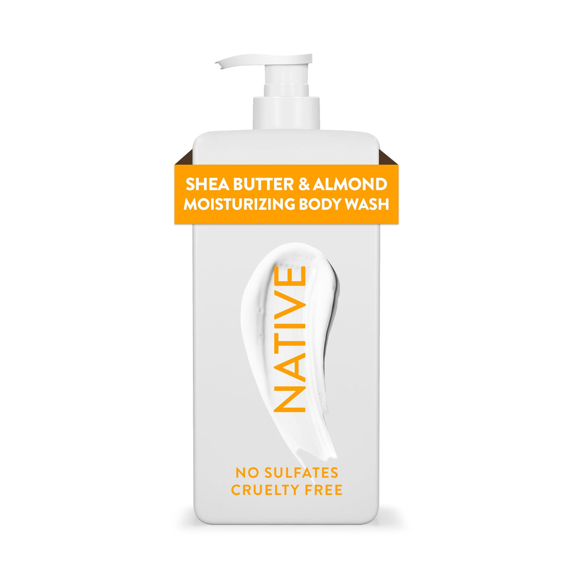 Native moisturizing body wash with shea butter for soft skin after shower