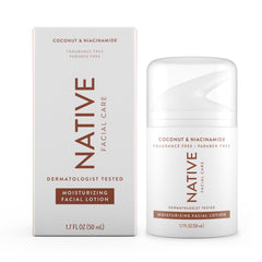Native Moisturizing Daily Facial Moisturizer bottle showing lightweight hydration.