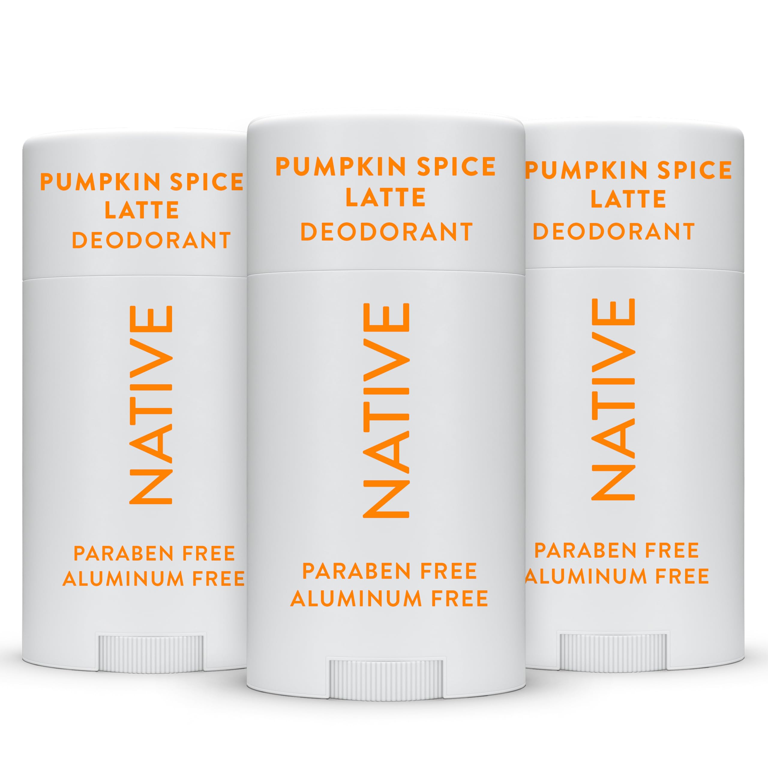 Native pumpkin spice deodorant stick provides all-day odor control for everyday freshness.