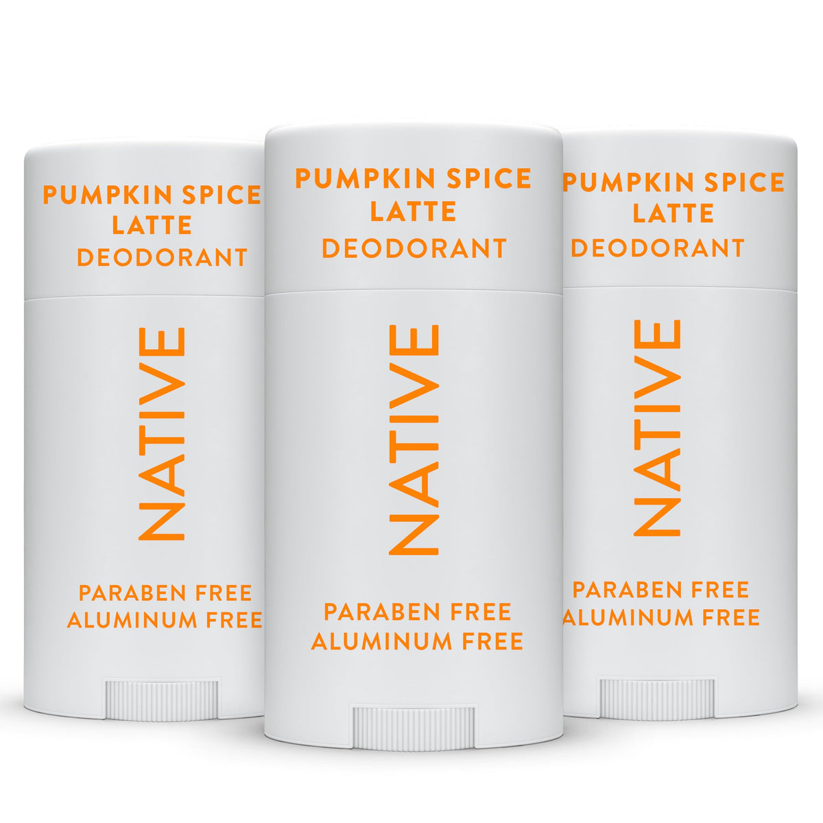 Native pumpkin spice deodorant stick provides all-day odor control for everyday freshness.