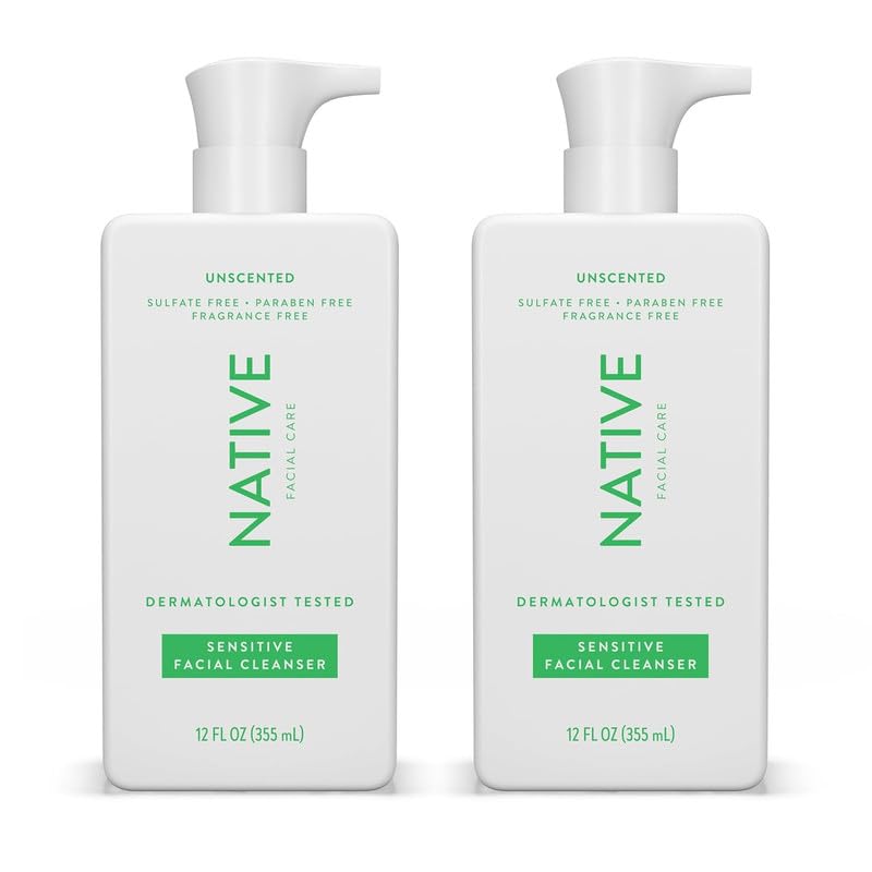 Native Sensitive Face Wash bottle shown for easy daily cleansing and gentle care.