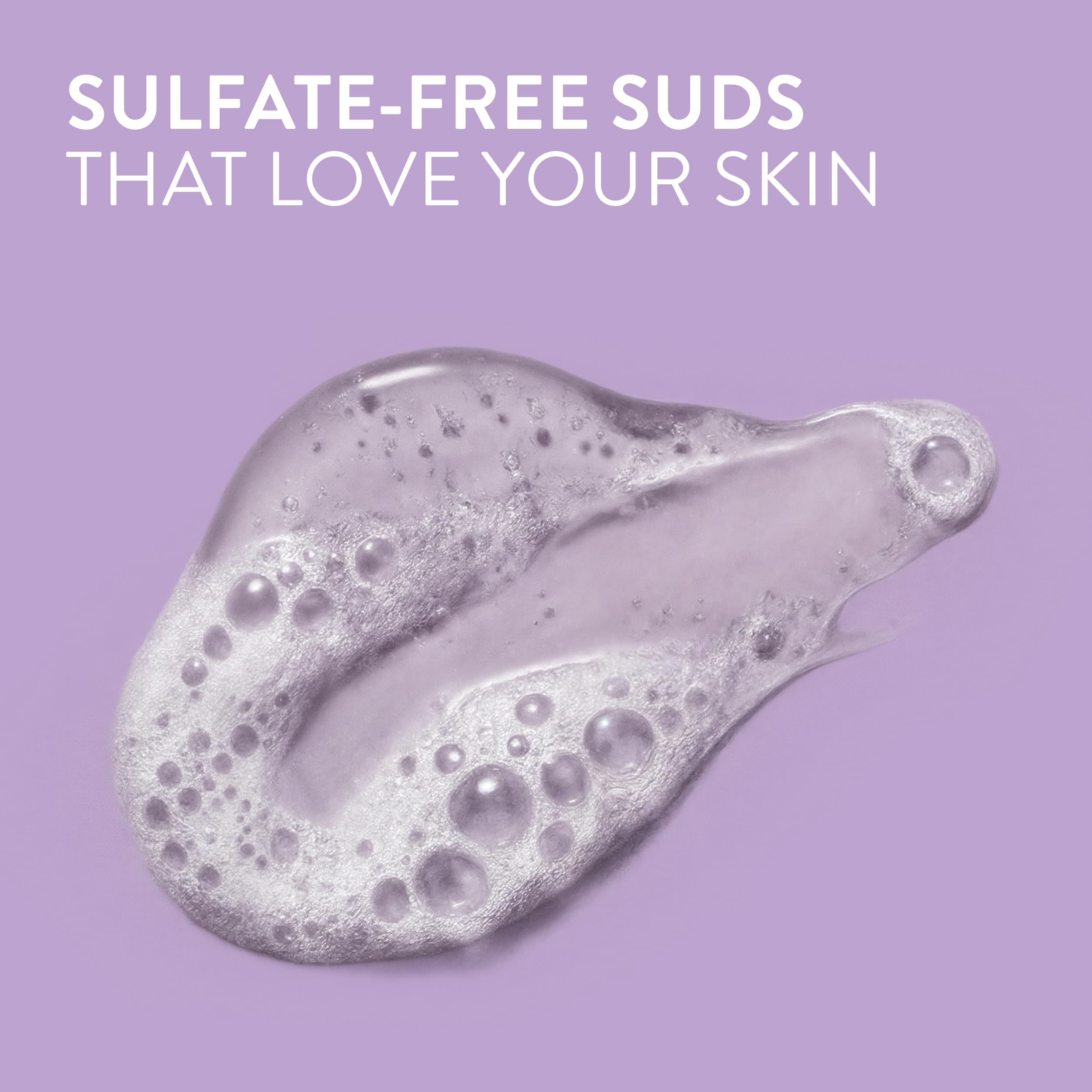 Native sulfate-free body wash hand lather conveys 24-hour freshness and softness.