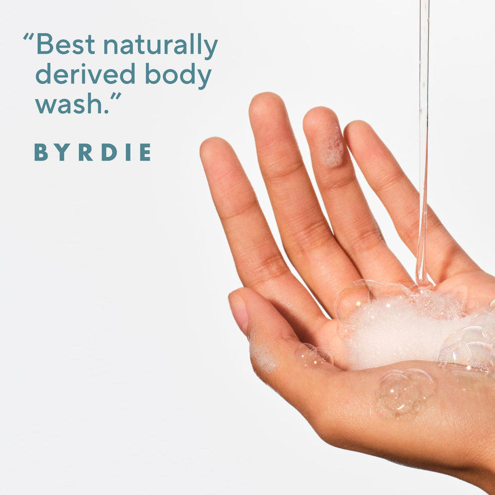 Close-up of Native body wash lather showing creamy foam for a refreshing shower