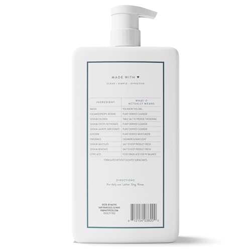 Rinse and reveal with Native sulfate-free wash leaving skin soft
