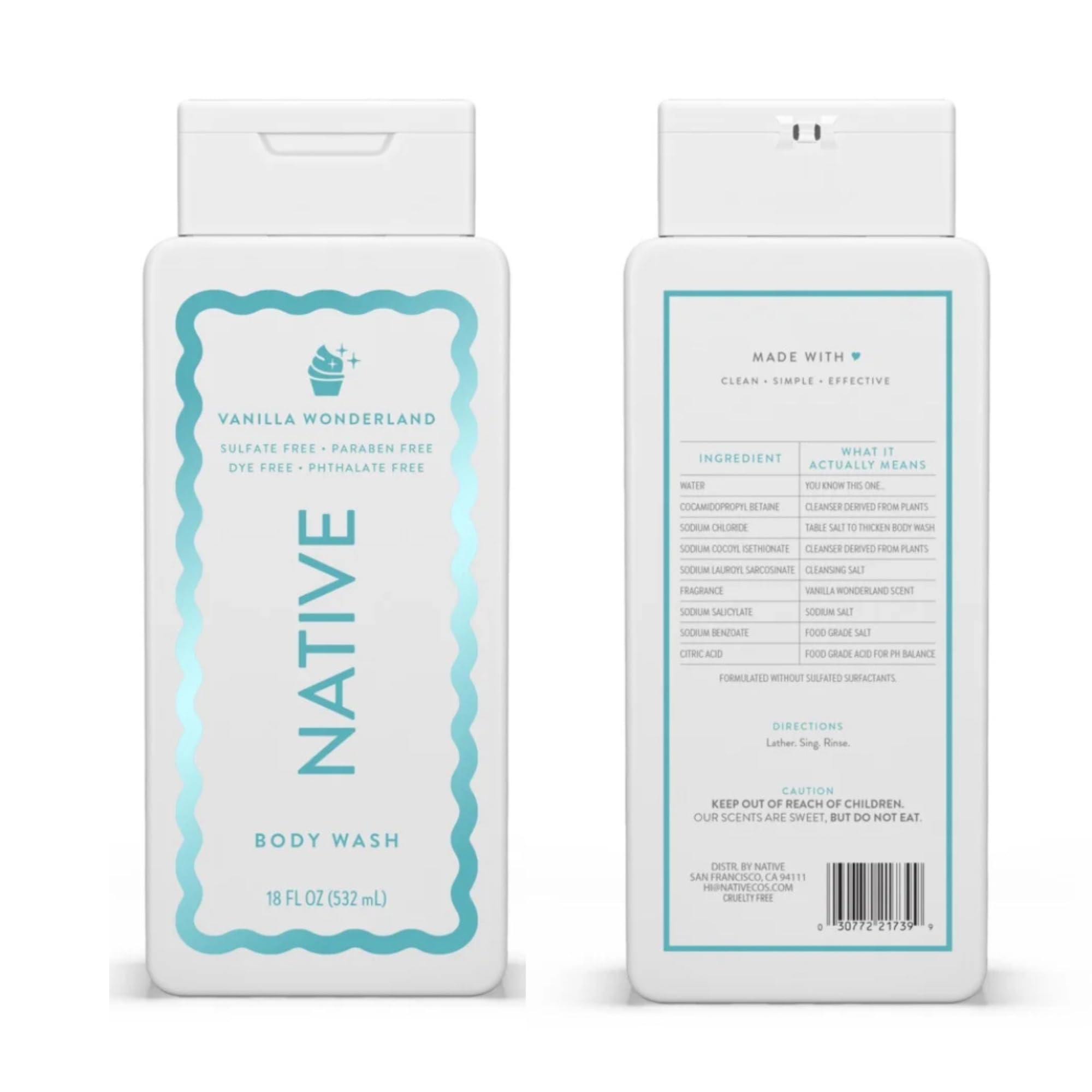 Native Vanilla Wonderland creates a comforting daily shower routine