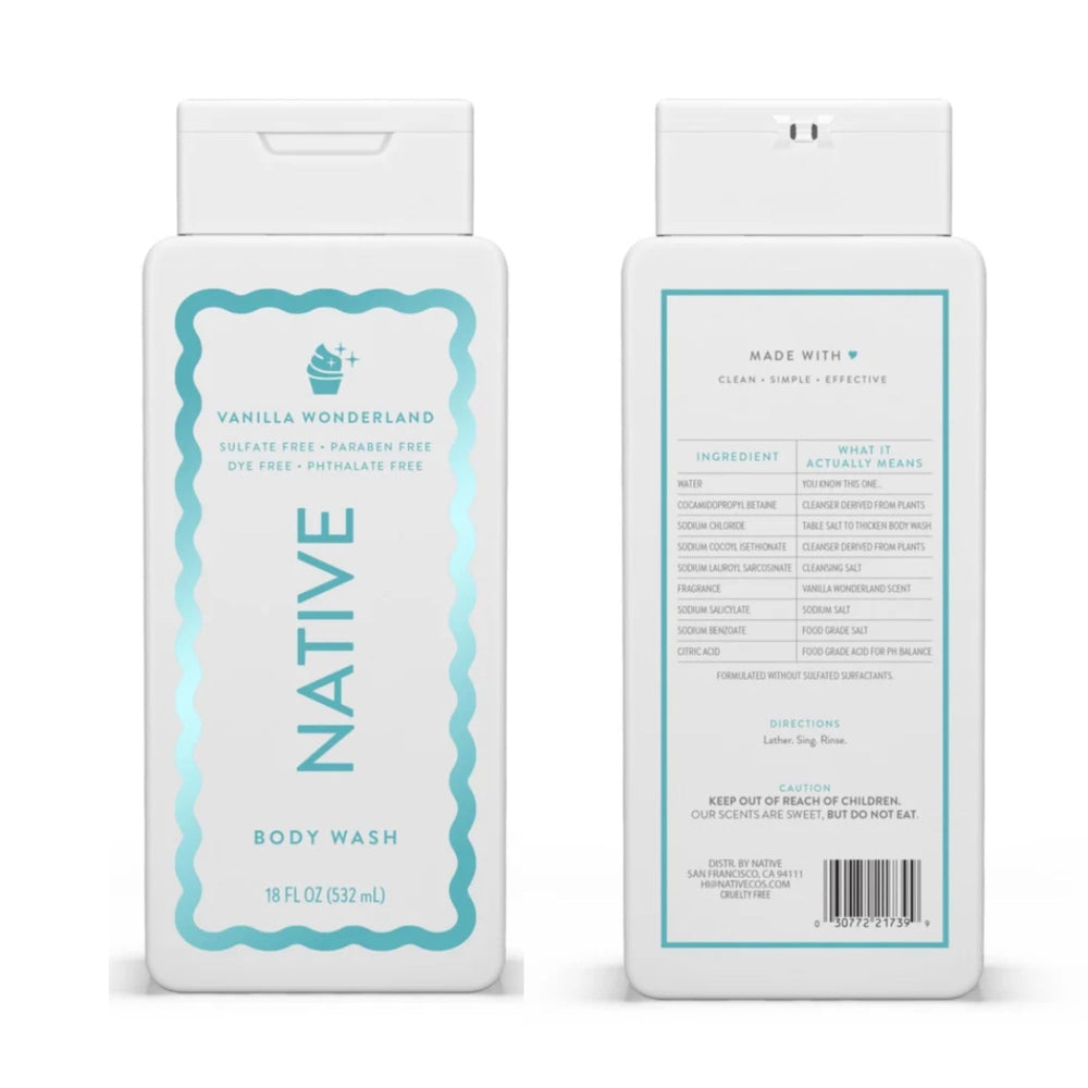 Native Vanilla Wonderland creates a comforting daily shower routine