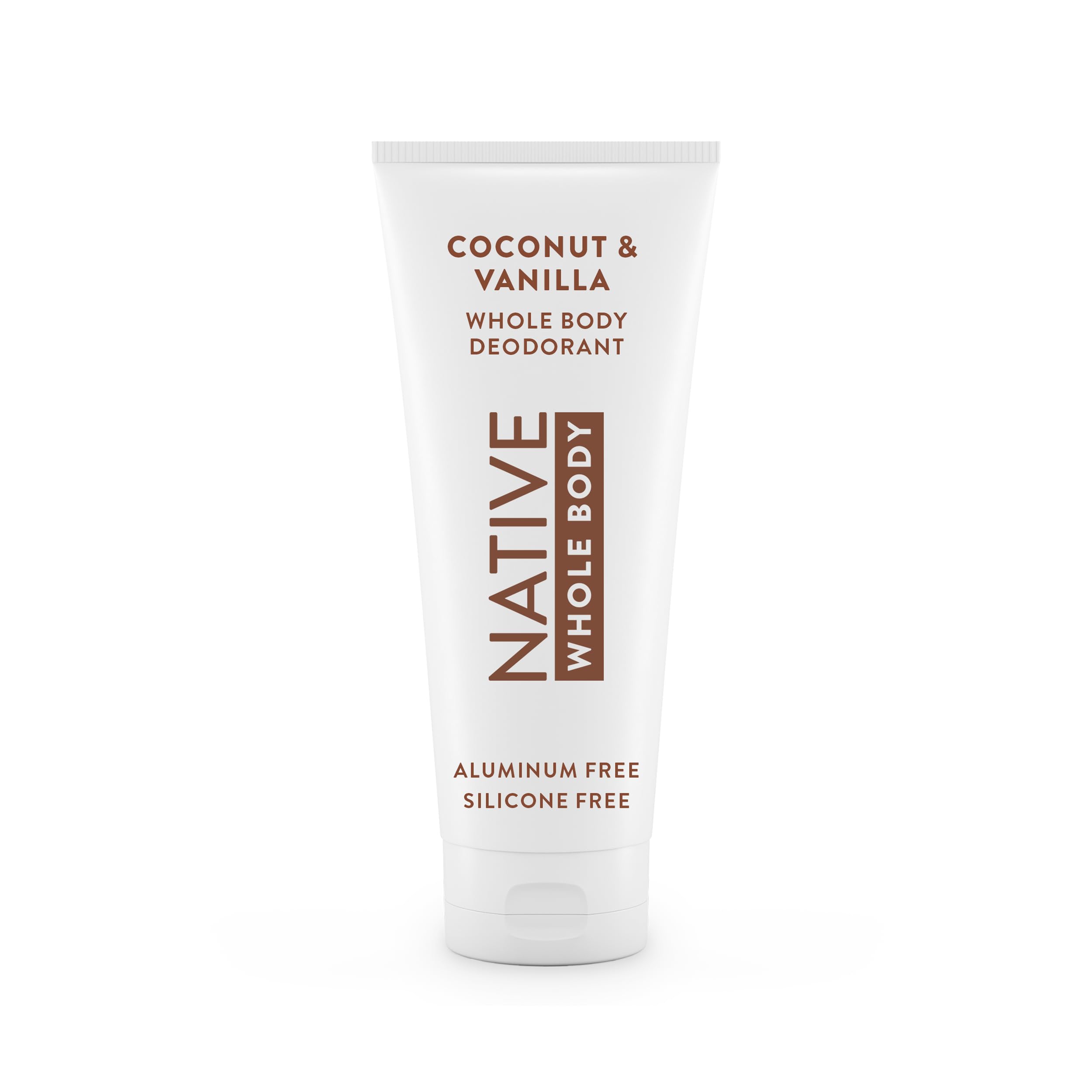 Native Whole Body Deodorant Cream bottle with packaging, 72-hour odor protection.