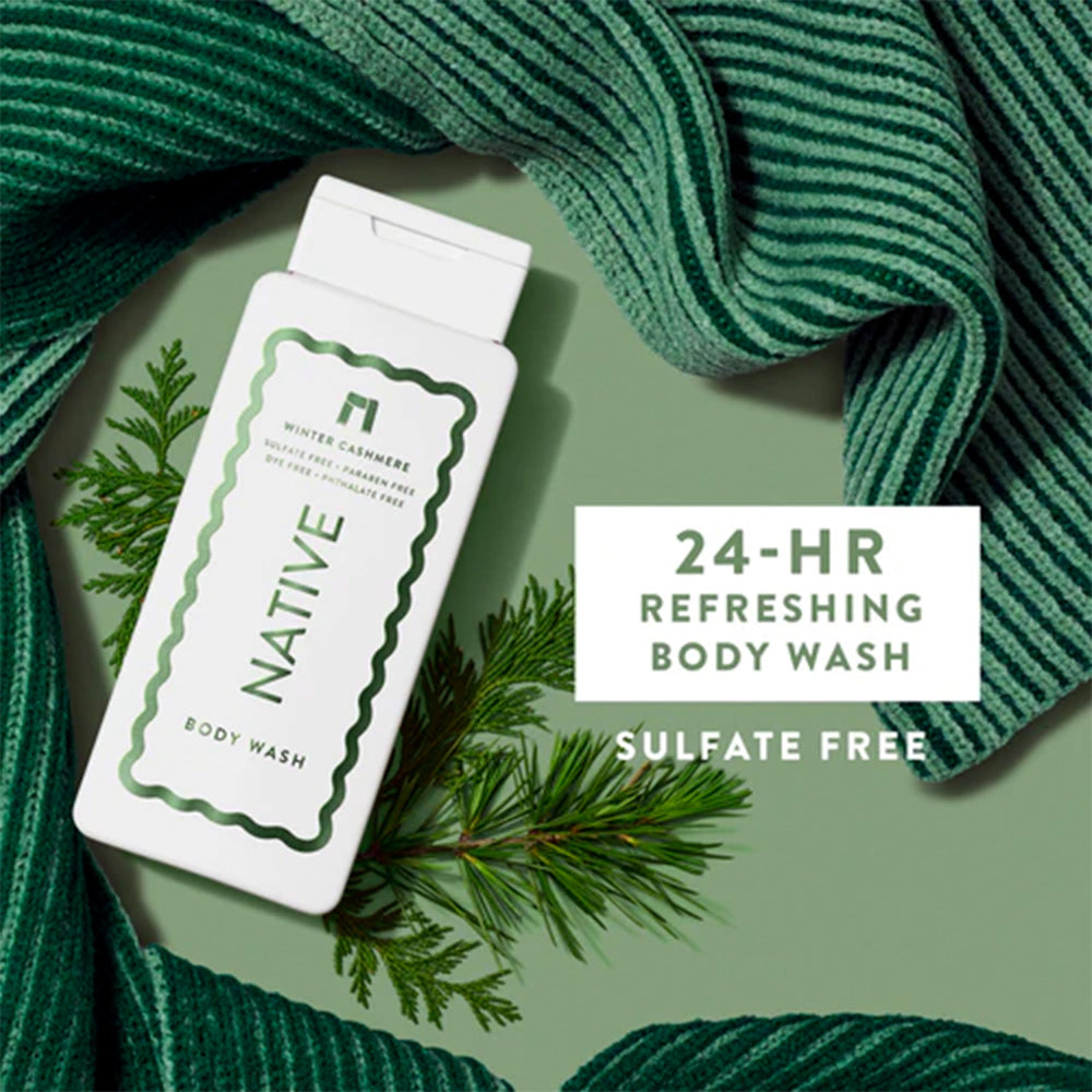 Native Winter Cashmere pour shot highlights a warm, cozy scent for the holiday routine.