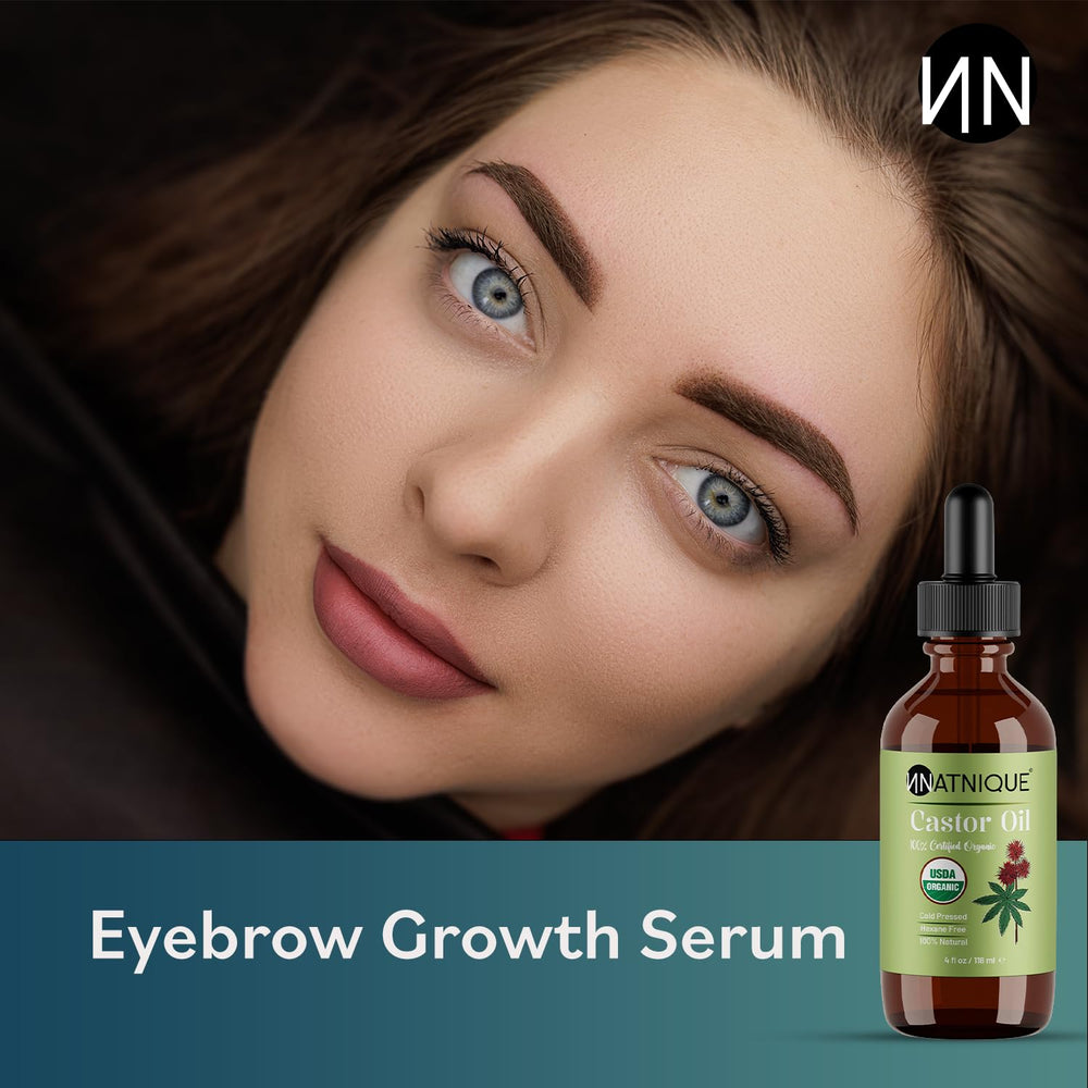 Natnique Castor Oil rich in fatty acids and vitamin E