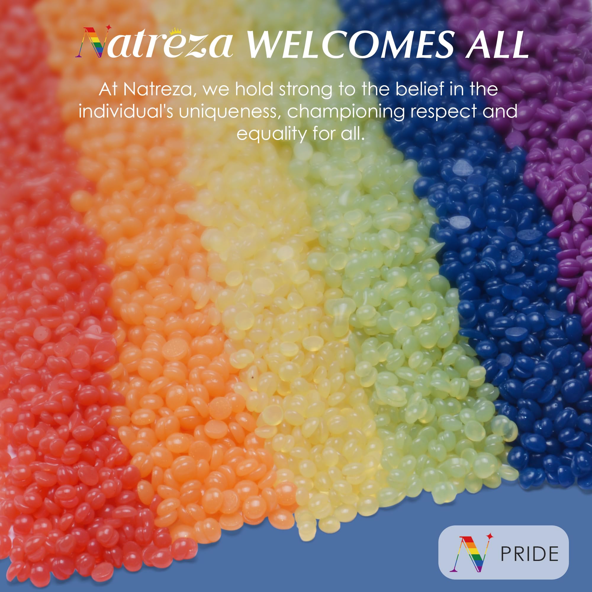 Natreza hard wax beads for home waxing offer spa-like comfort.