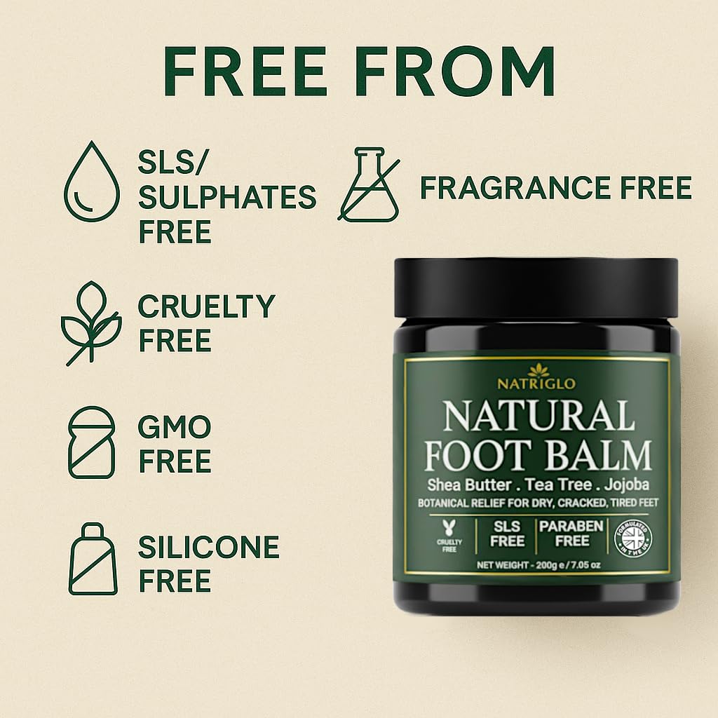 Natriglo foot care routine image showing callus softening and cuticle conditioning.