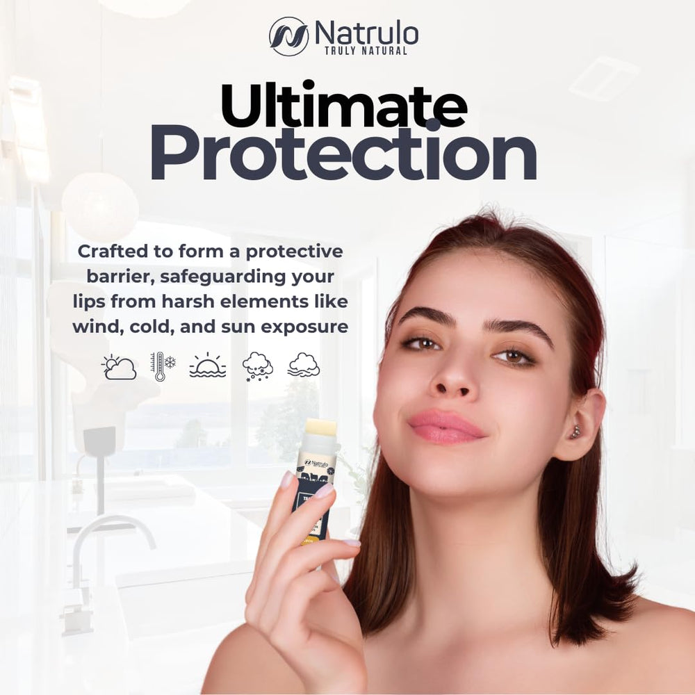 Natrulo lemon flavor lip care adds fresh citrus scent