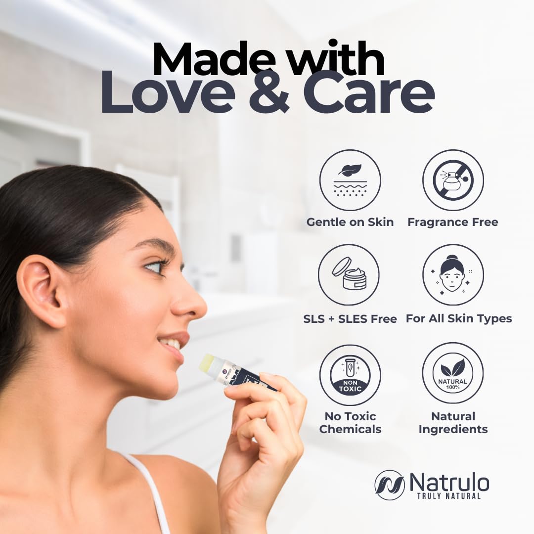 Natrulo long-lasting lip balm demonstrates extended wear.