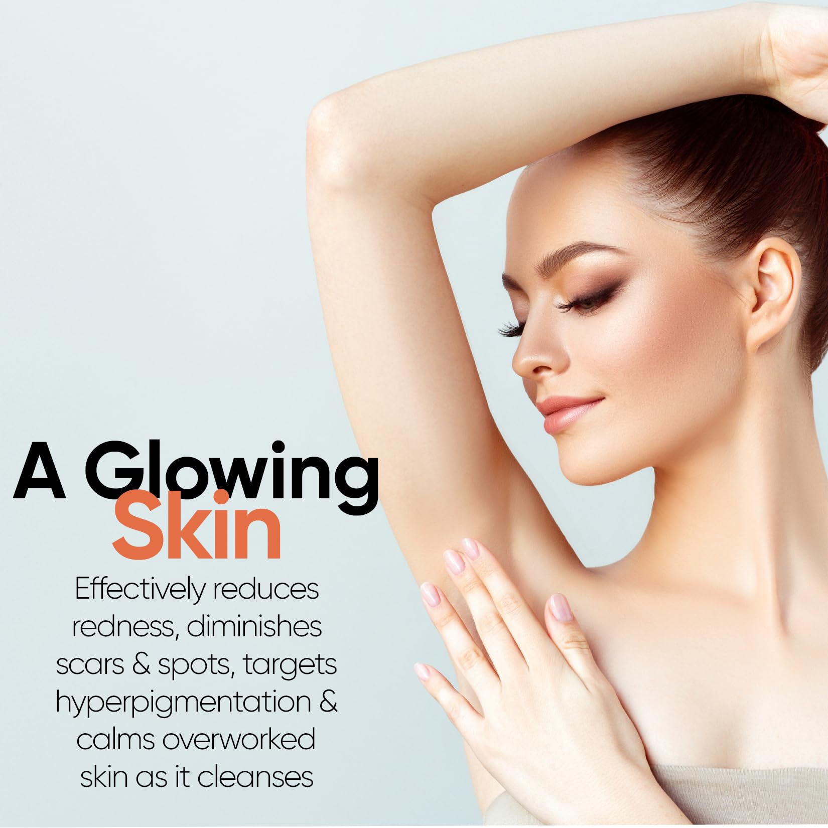 Natrulo Papaya Soap after-use glow suggests nourished, refreshed skin.