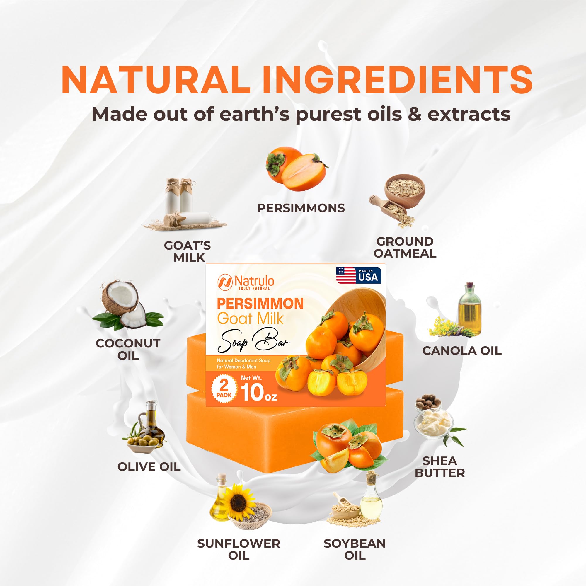 Ingredients highlight persimmon and goat milk for natural skincare