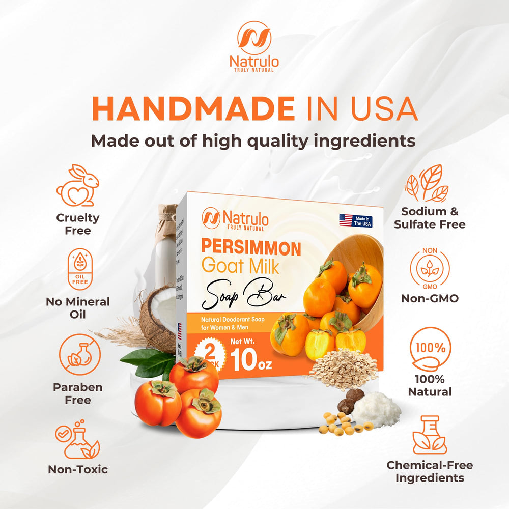 Handmade in USA label beside soap bar indicating artisanal quality