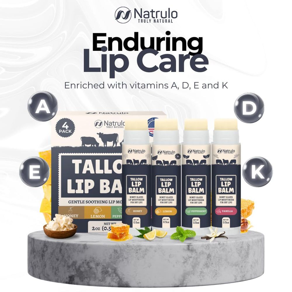 Natrulo Variety pack label shows honey, lemon, peppermint, vanilla flavors