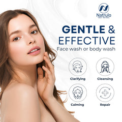 Natrulo Zinc Soap foam showcases gentle exfoliation and smooth skin feel.