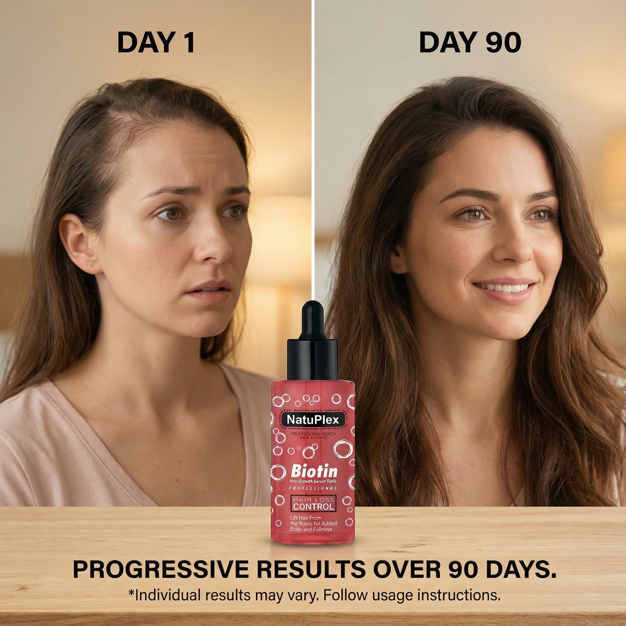 NatuPlex Biotin & Rosemary serum full packaging indicating long-term supply