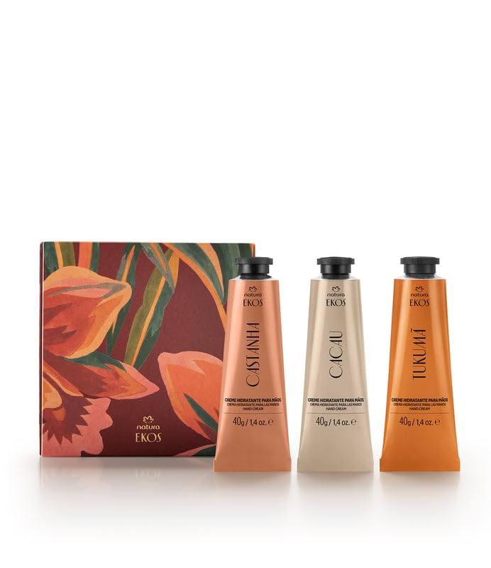 Natura Ekos Brazil Nut hand cream 40g in a travel-friendly tube for deep hydration.