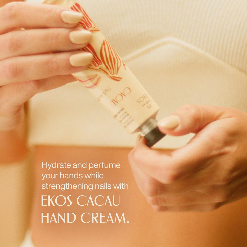 Natura Ekos Cacau cream demonstrates fast absorption with non-greasy feel.