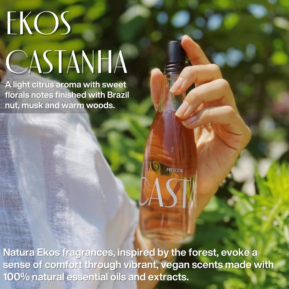 Natura Ekos Castanha Frescor bottle pour captures long-lasting floral-citrus projection