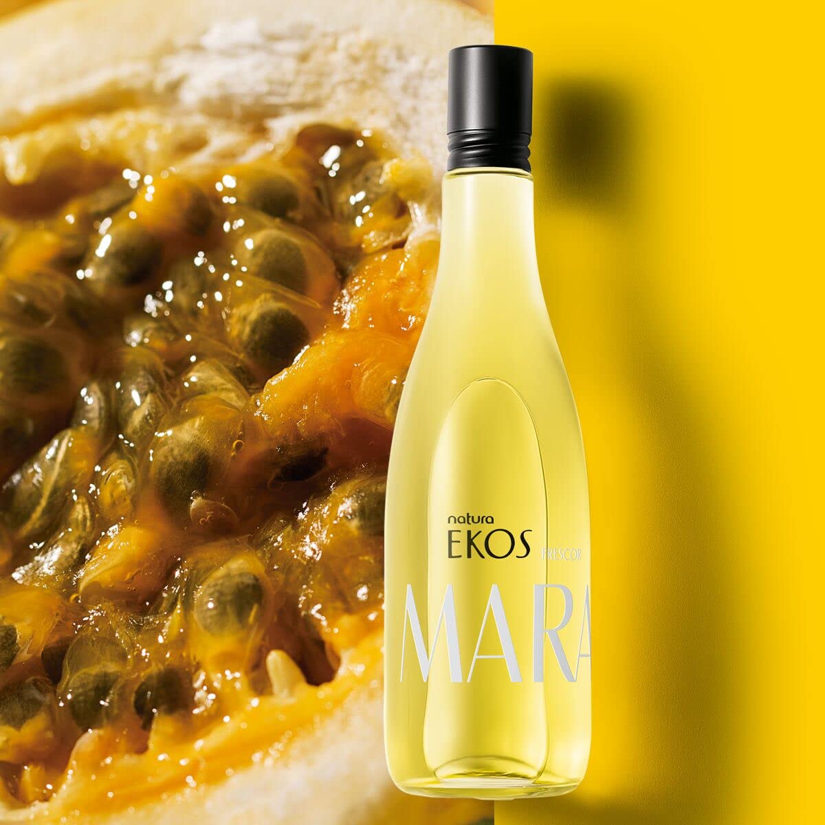 Natura Ekos Maracuja cap close-up highlights vibrant fruit notes.