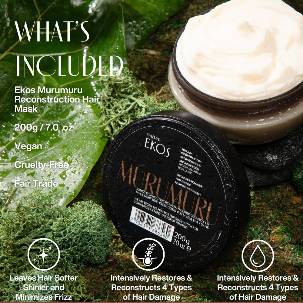 Natura Ekos Murumuru butter close-up highlighting Murumuru butter as a nourishing ingredient