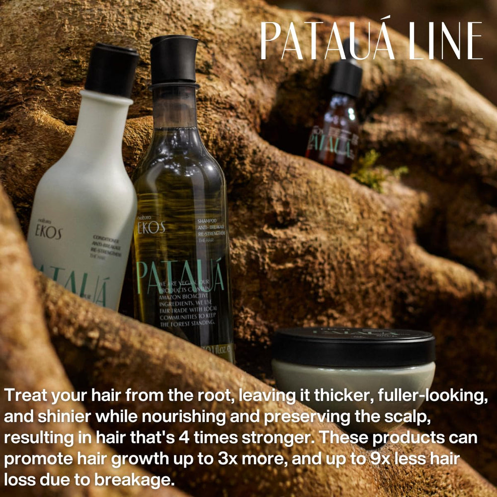 Natura Ekos Patauá Shampoo cuticle reinforcement image hints at anti-breakage support