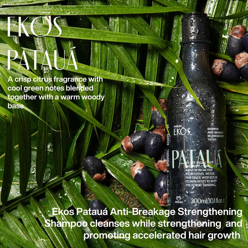 Natura Ekos Patauá Shampoo refill packaging side showing eco-friendly refill concept