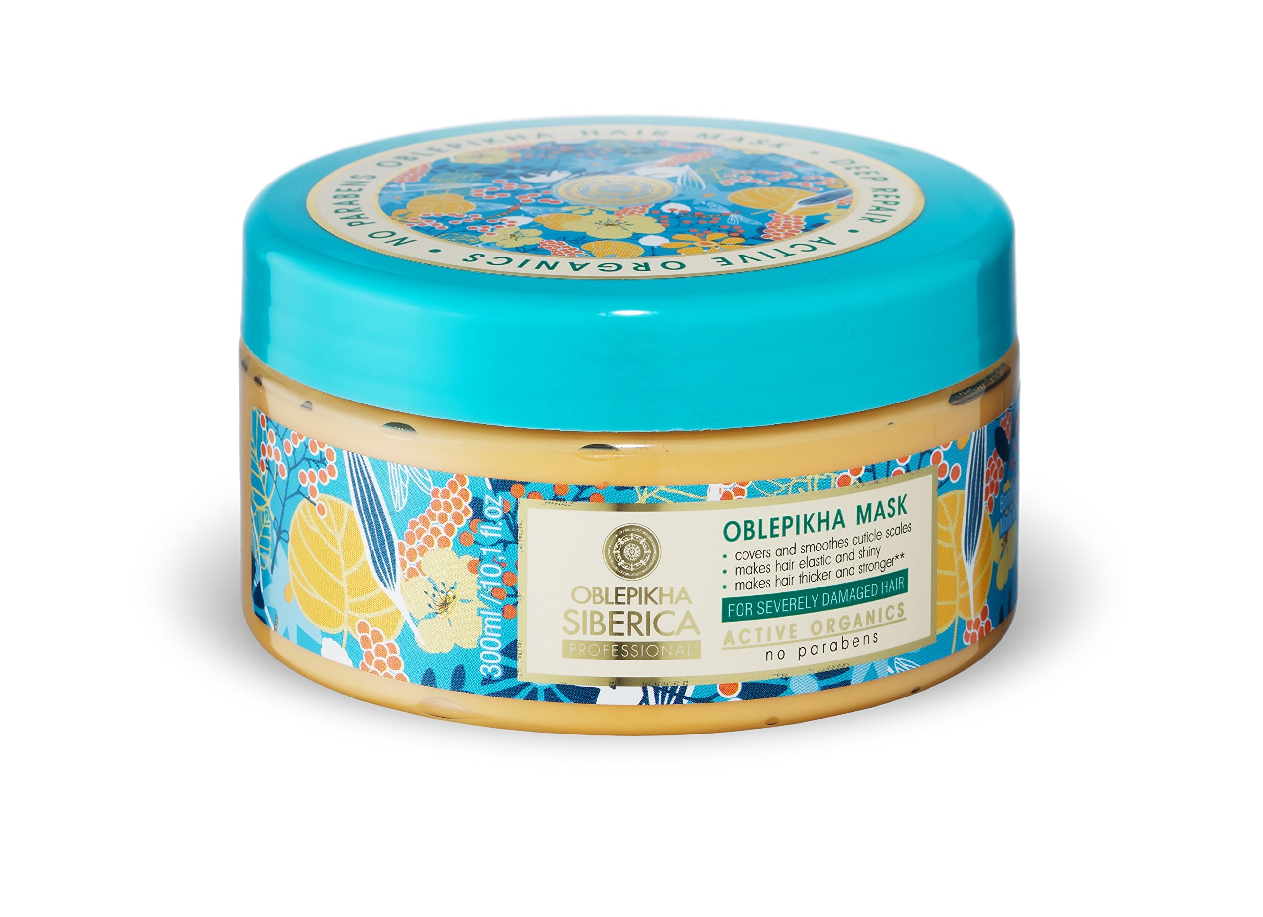 Natura Siberica altai sea buckthorn oil application shows nutrient-rich treatment.