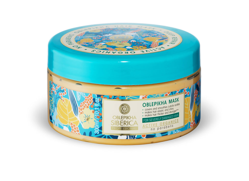 Natura Siberica altai sea buckthorn oil application shows nutrient-rich treatment.