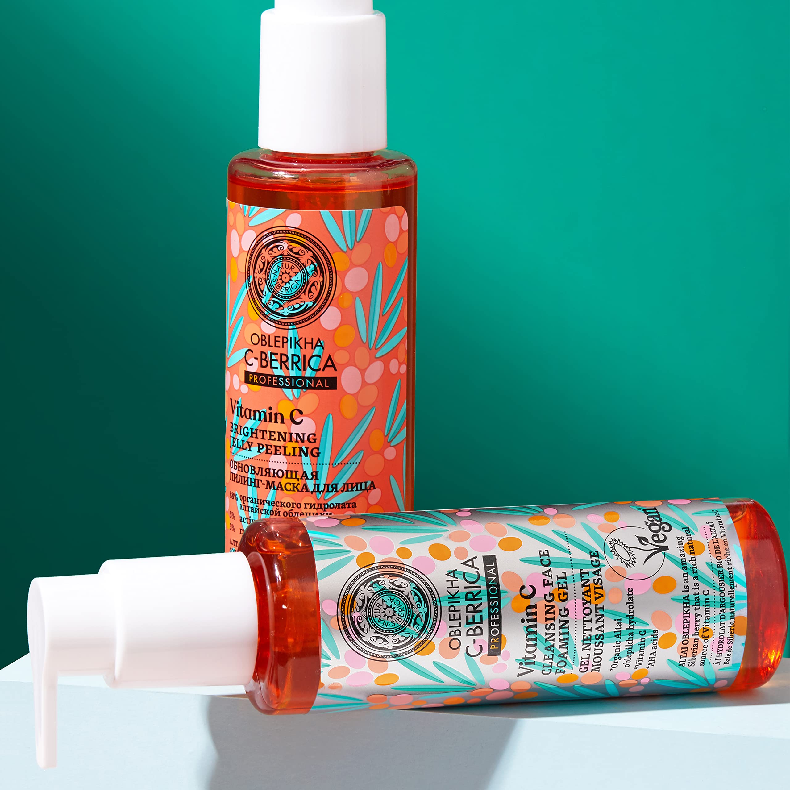 Lingonberry and Cranberry extracts close-up imply antioxidant support for the skin.