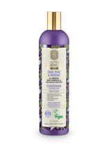 Natura Siberica Super Kedr Rose & Proteins conditioner bottle enhances manageability and adds natural shine