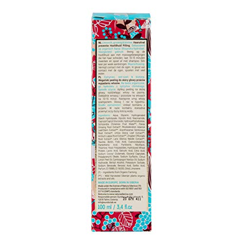 Natura Siberica Super Limonnik Ginseng ingredients close-up highlights hydrolate and biotin-rich formula.
