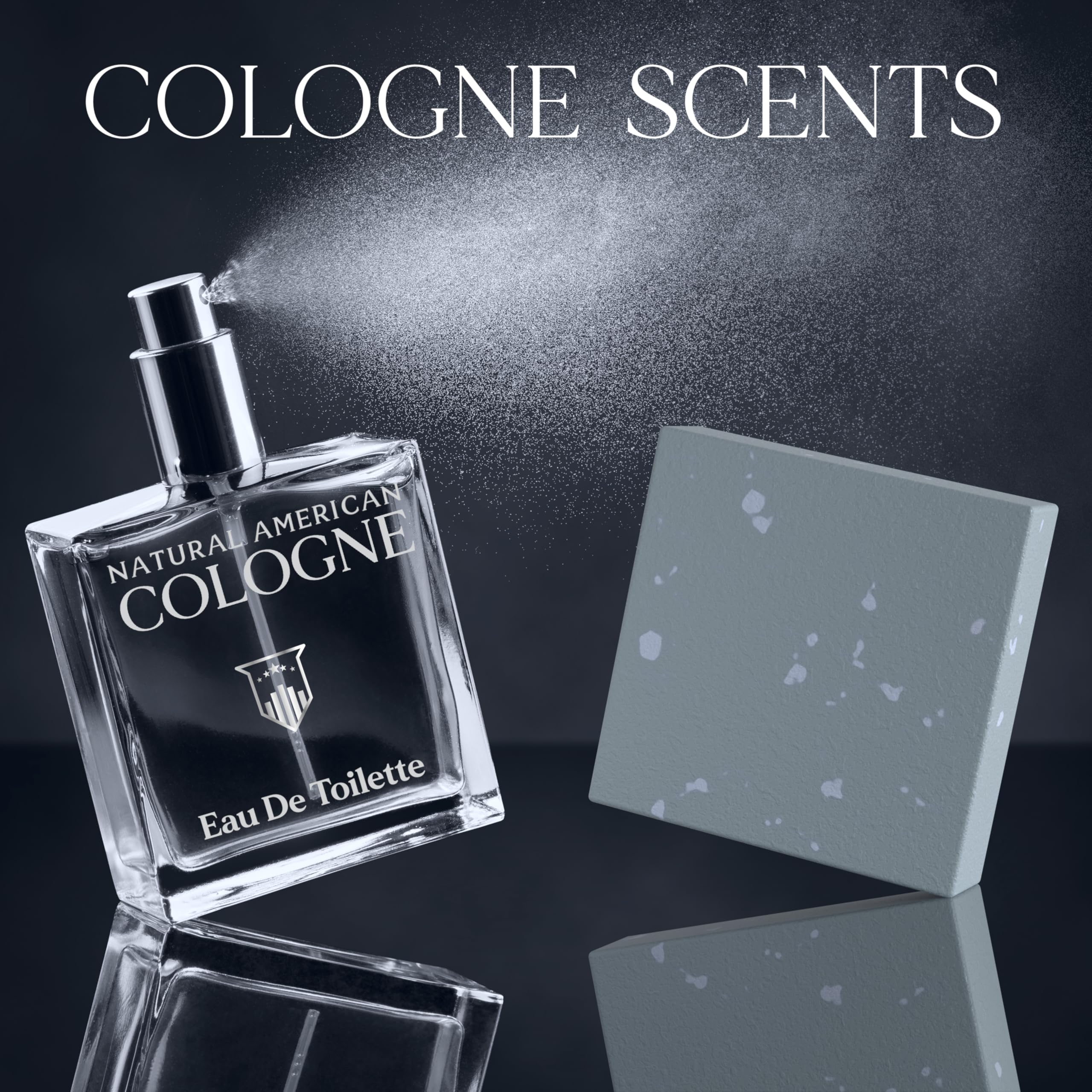 NATURAL AMERICAN men's bar soap woodsy cologne scent evokes masculine freshness