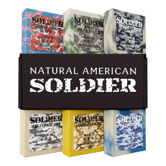 NATURAL AMERICAN SOLDIER bar soap Air Force Sky scent for refreshing cleansing.