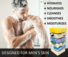 NATURAL AMERICAN SOLDIER bar soap Coast Guard Sea aroma for rugged cleansing.