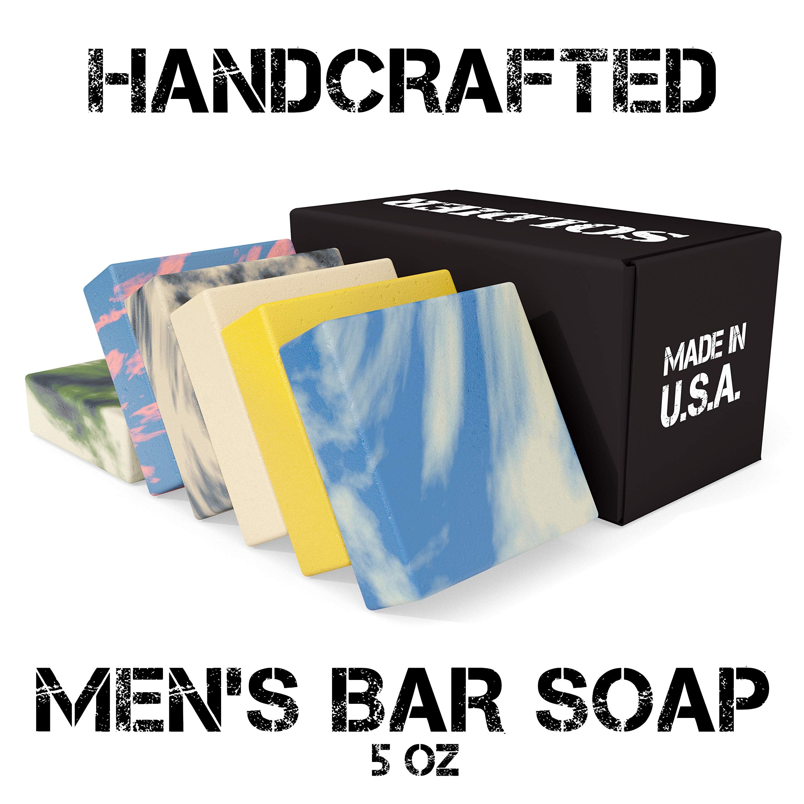 NATURAL AMERICAN SOLDIER bar soap packaging image highlights premium quality bars.