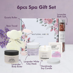 Natural Amor Lavender Bath Salt creates a relaxing soak at home