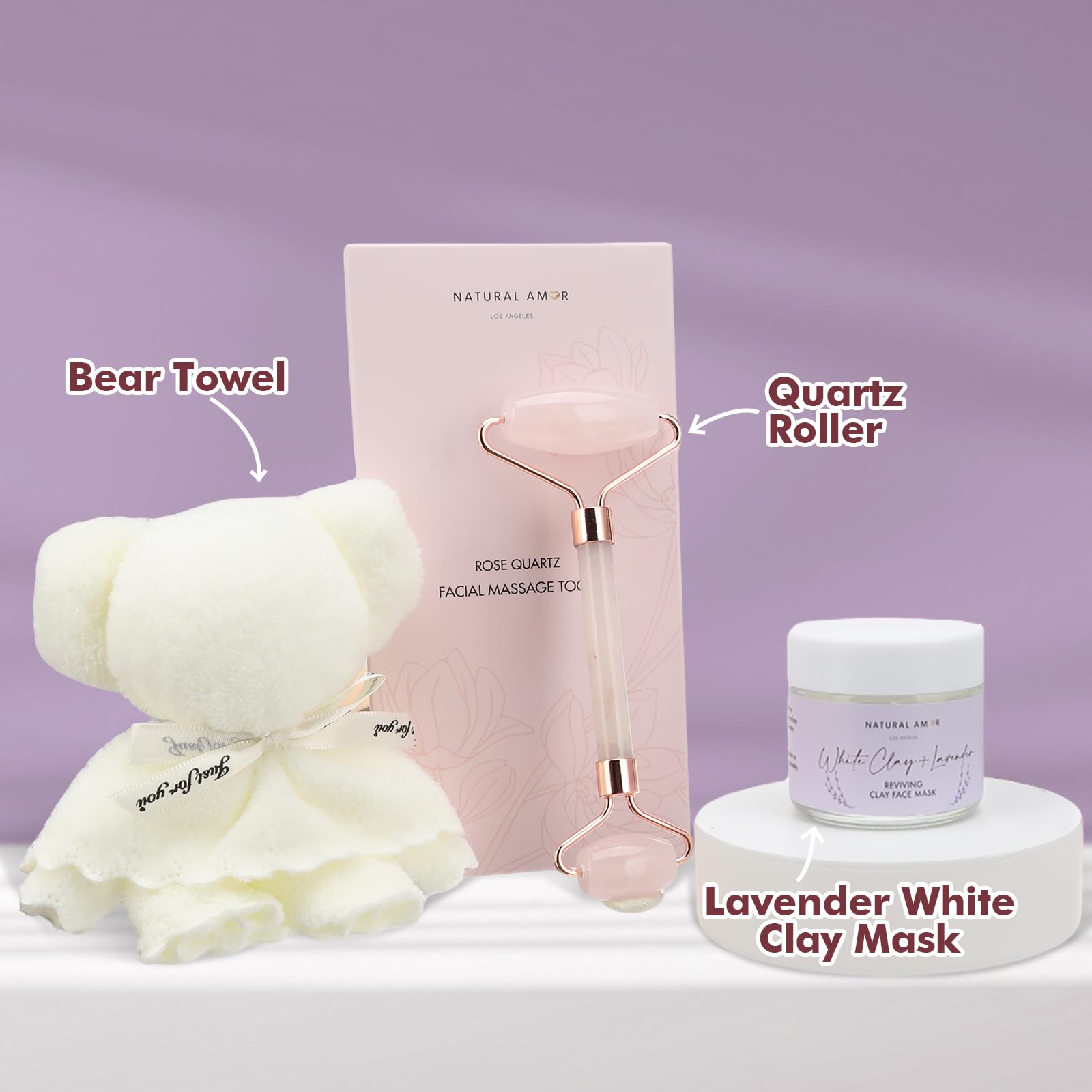 Natural Amor Lavender White Clay Face Mask rejuvenates your complexion