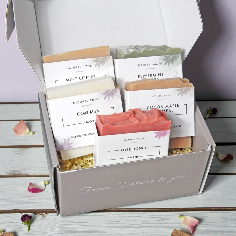 Natural Amor Los Angeles cold-processed bar soap, crafted in small batches.