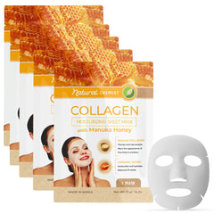 Natural Chemist collagen and Manuka honey sheet mask for deep hydration and radiant skin