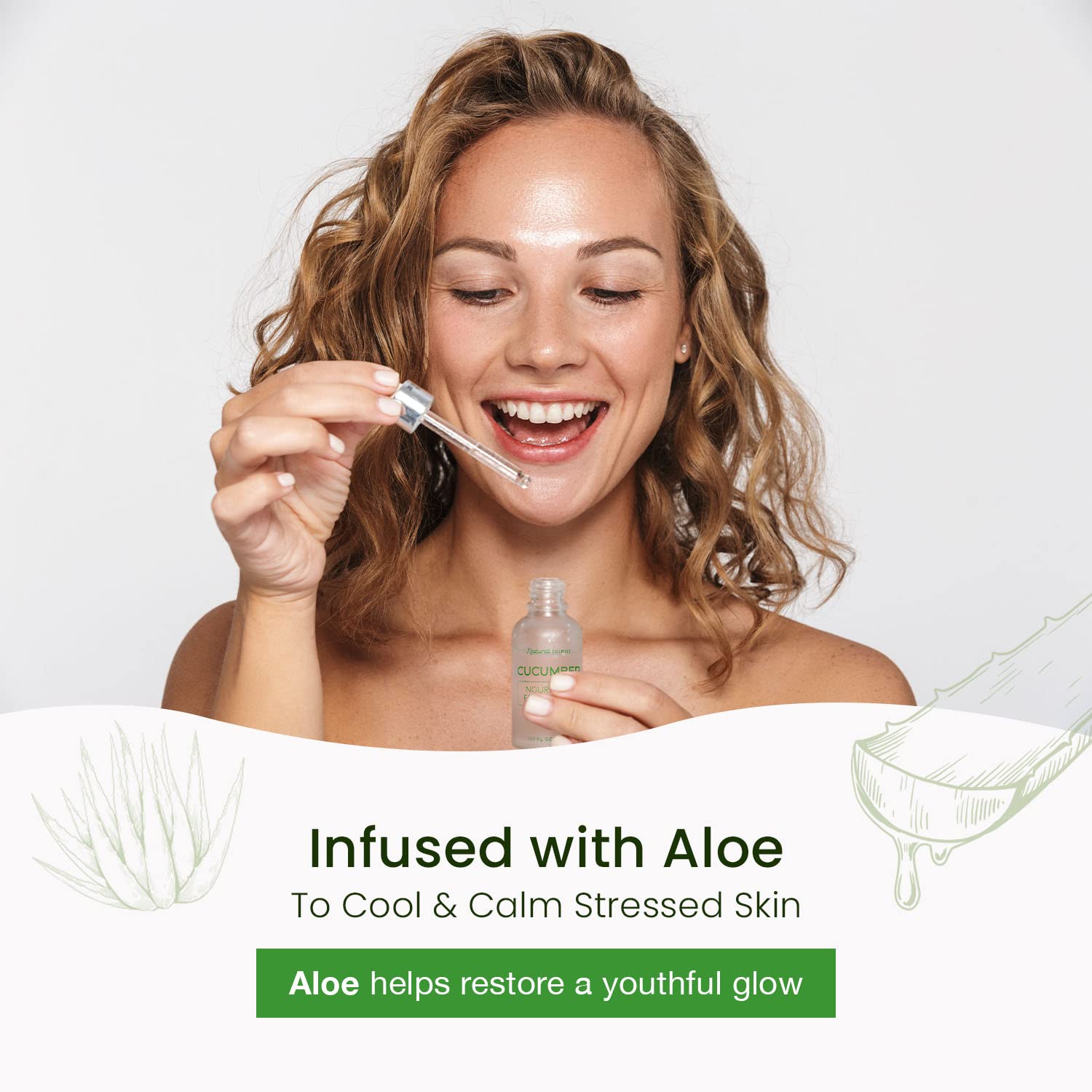 Natural Chemist Cucumber Aloe Serum ingredients list highlights natural extracts