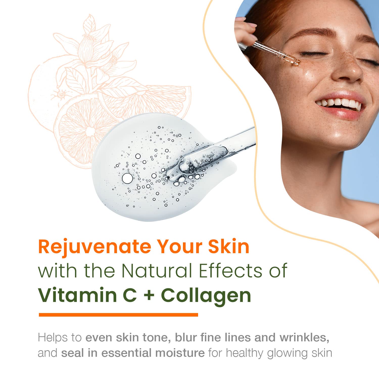 Natural Chemist Vitamin C Serum dropper close-up for easy application.
