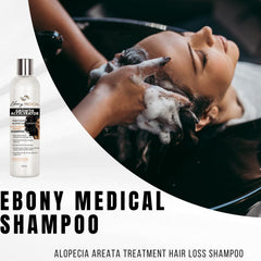 Natural Curves Ebony scalp-detail showcases nourishing formula for healthier-feeling scalp.